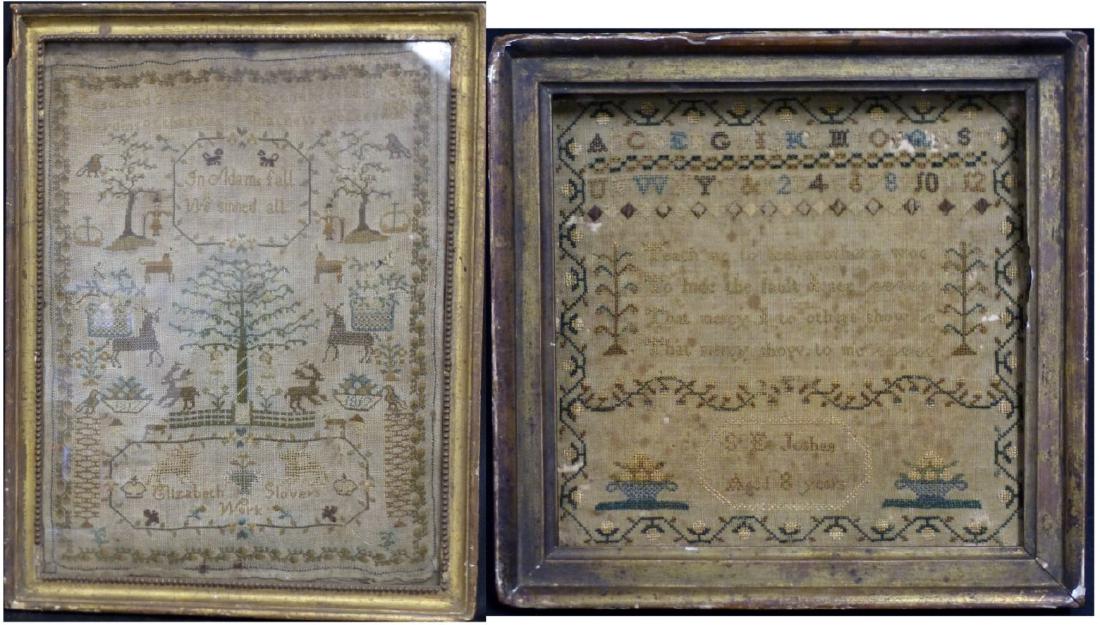 2pc AMERICAN NEEDLEPOINTS (1 of 7)