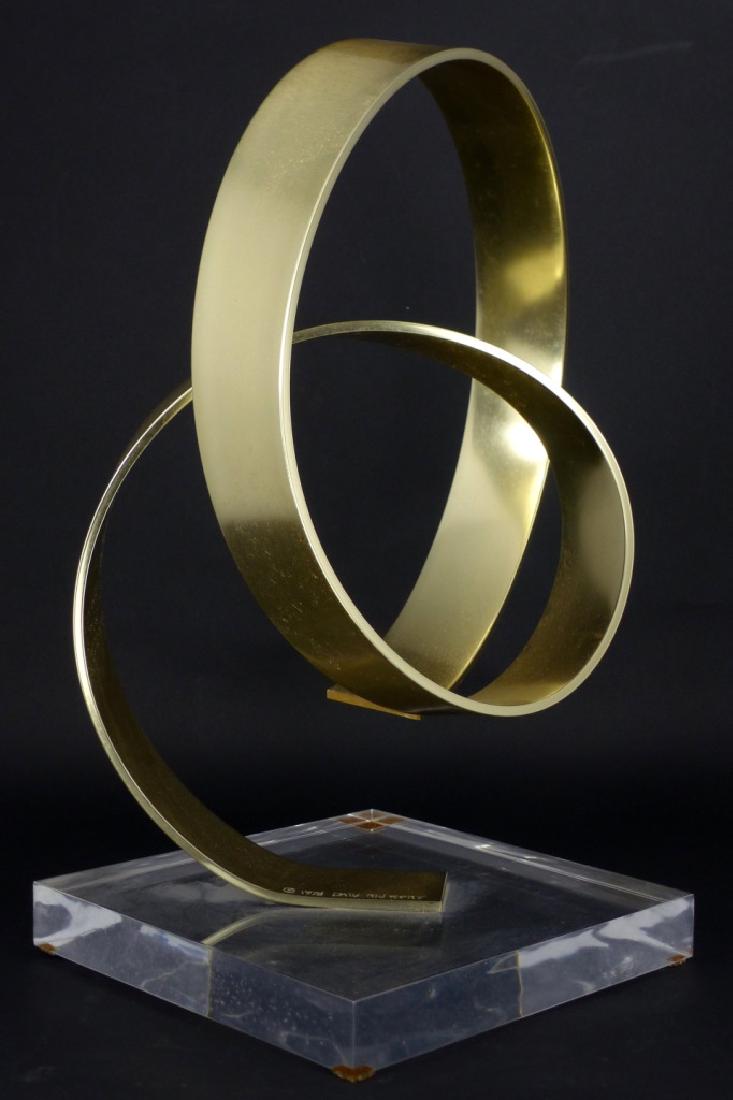DAN MURPHY ABSTRACT BRASS SCULPTURE (1 of 10)
