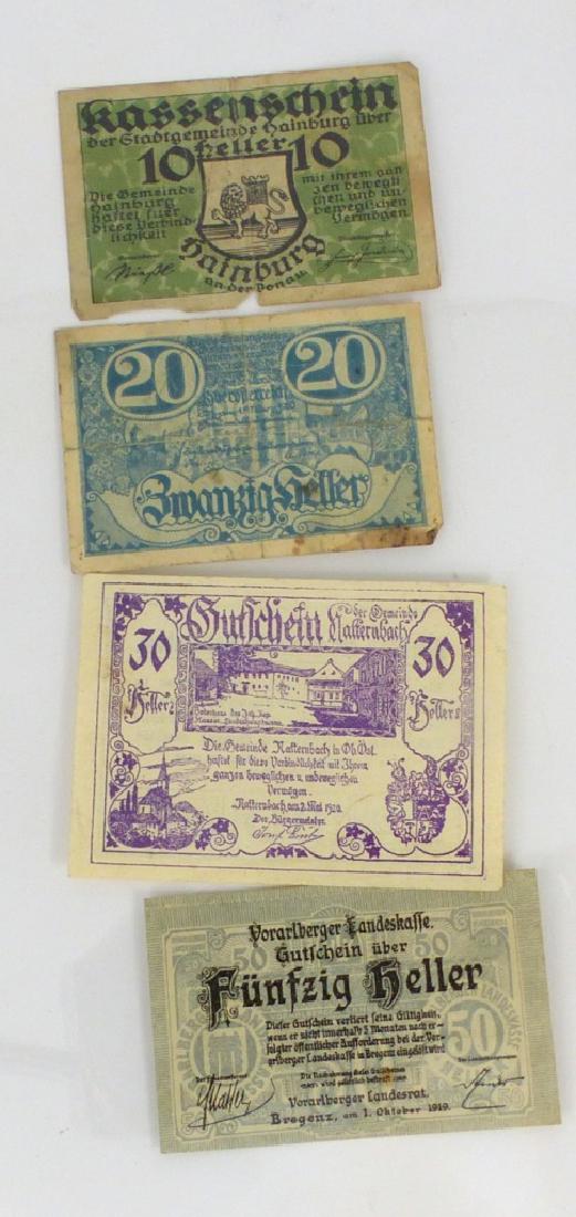 4pc AUSTRIAN HELLERS 1919-1920 (1 of 2)