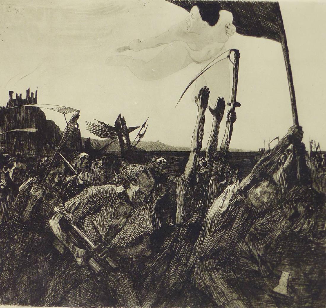 KATHE KOLLWITZ AUFRUHR UPRISING ETCHING (1 of 5)