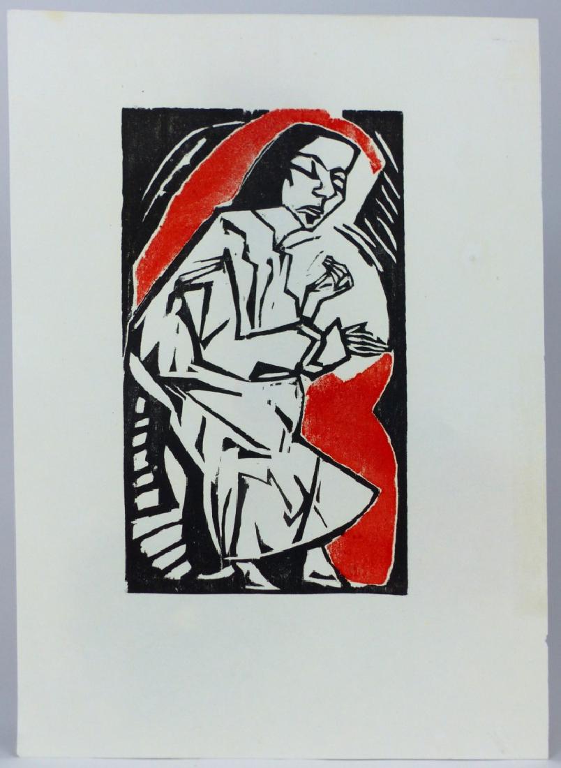 ERICH HECKEL 'LIEGENDE' WOODCUT (1 of 4)