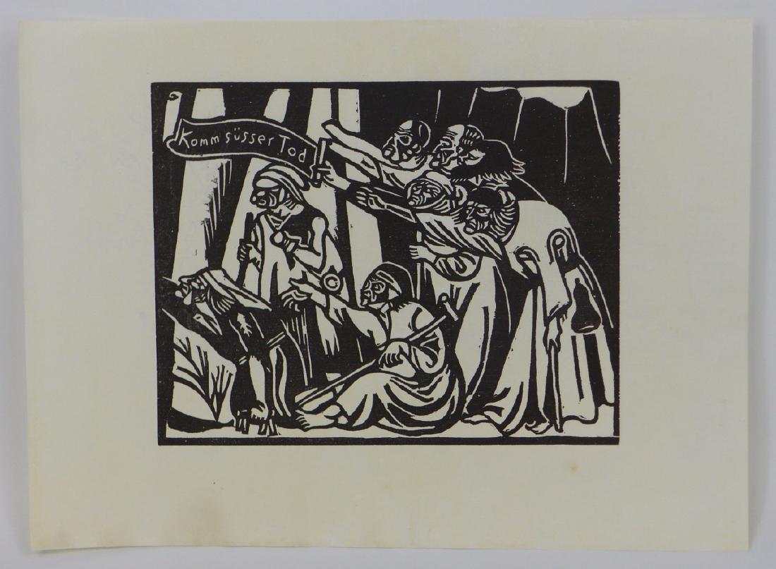 RICHARD SEEWALD 'COME SWEET DEATH' WOODCUT (1 of 3)