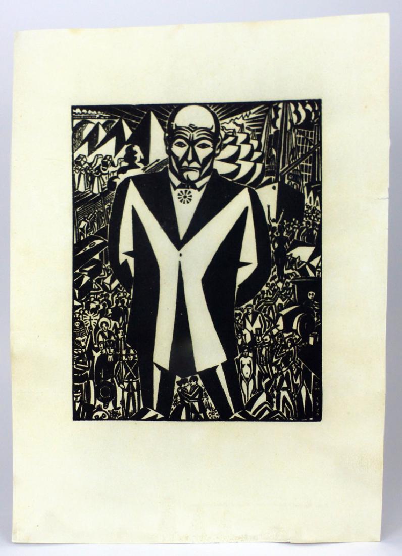 FRANS MASEREEL 'BUSINESS-MAN' WOODCUT (1 of 5)