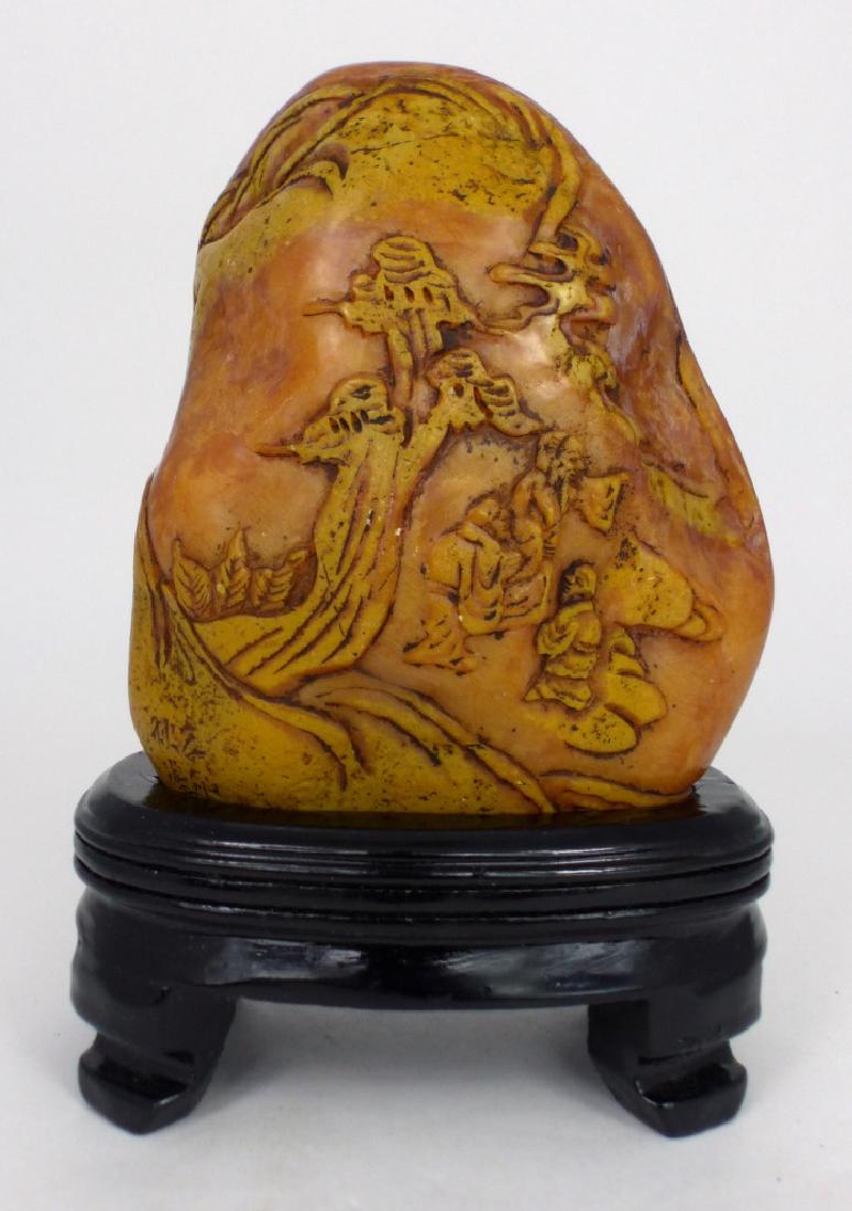 CHINESE CARVED SHOUSHAN STONE SEAL (1 of 10)