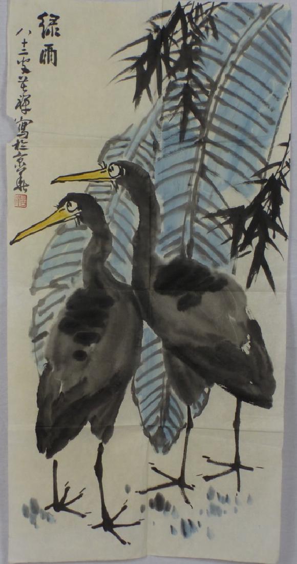 KUCHAN LI BIRDS WATERCOLOR ON RICE PAPER (1 of 6)