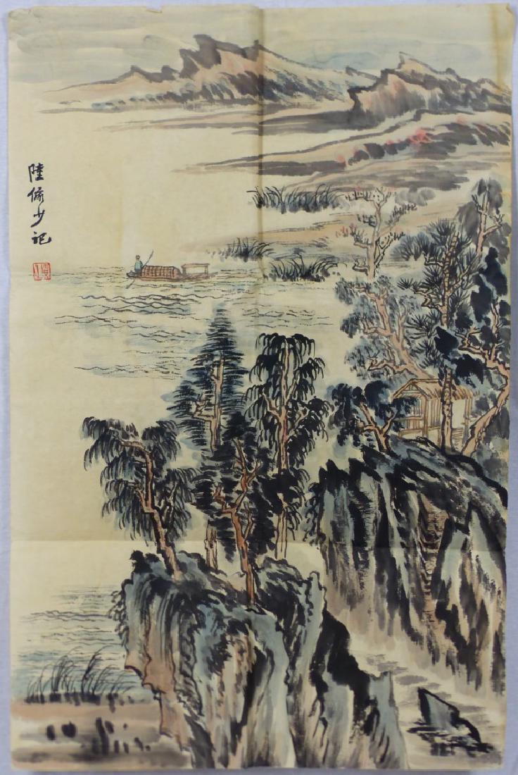 LU YANSHAO LANDSCAPE WATERCOLOR ON PAPER (1 of 8)
