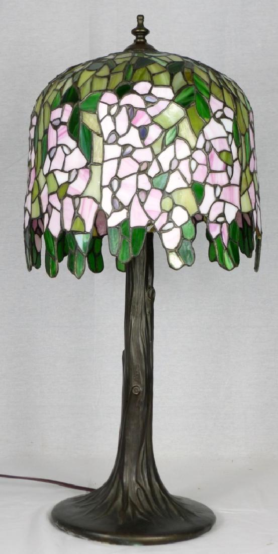 TIFFANY STYLE WISTERIA TREE TABLE LAMP (1 of 10)