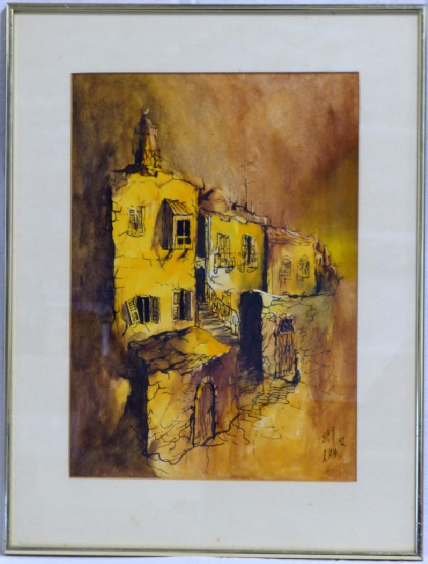 ARI ARAD ISRAELI WATERCOLOR ON PAPER (1 of 5)