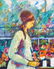 DONALD PURDY OIL PAINTING ON BOARD LADY w FLOWERS - 2