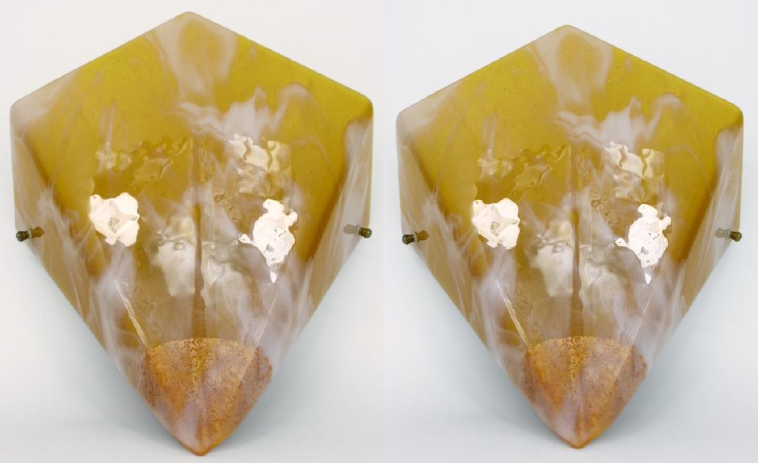 PR MODERN ART DECO STYLE GLASS WALL SCONCES (1 of 8)