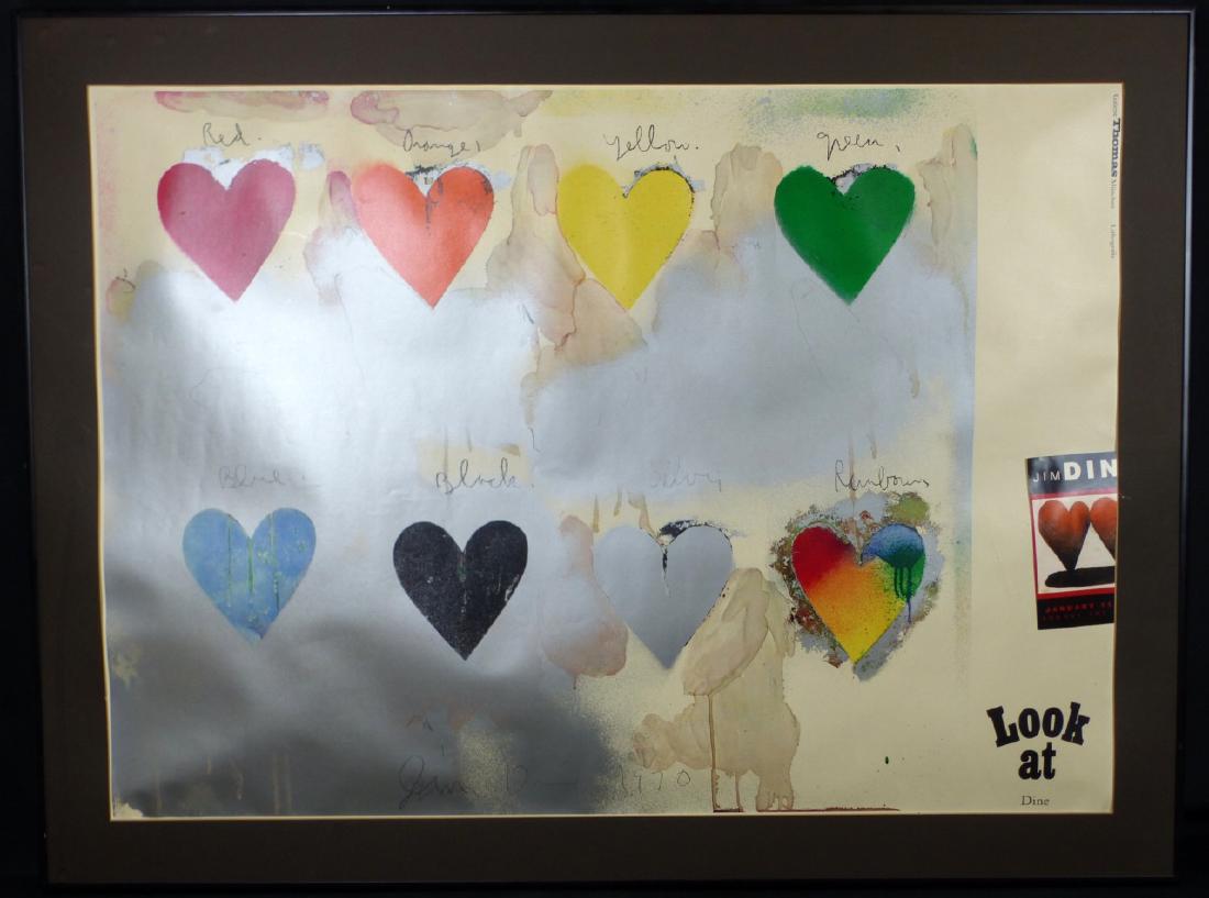 JIM DINE EIGHT HEARTS LITHOGRAPH (1 of 7)