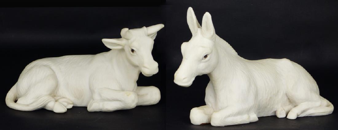 2pc GIUSEPPE ARMANI DONKEY & OX NATIVITY FIGURES (1 of 10)