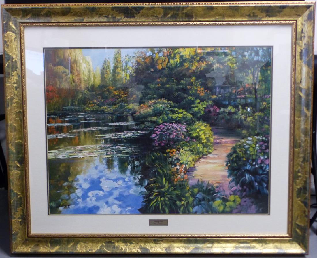 HOWARD BEHRENS 'GIVERNY PATH' PRINT 42/500 (1 of 6)