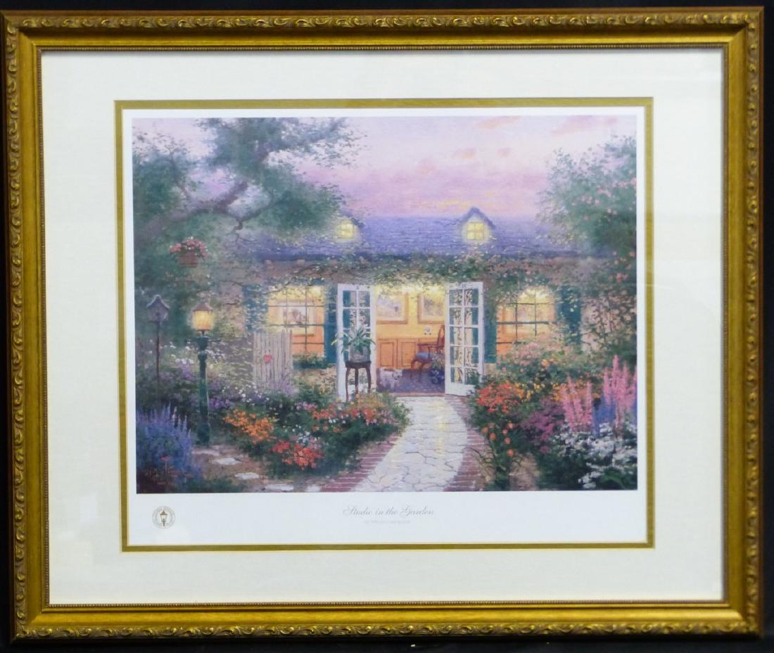THOMAS KINKADE 'STUDIO IN THE GARDEN' LITHOGRAPH (1 of 5)