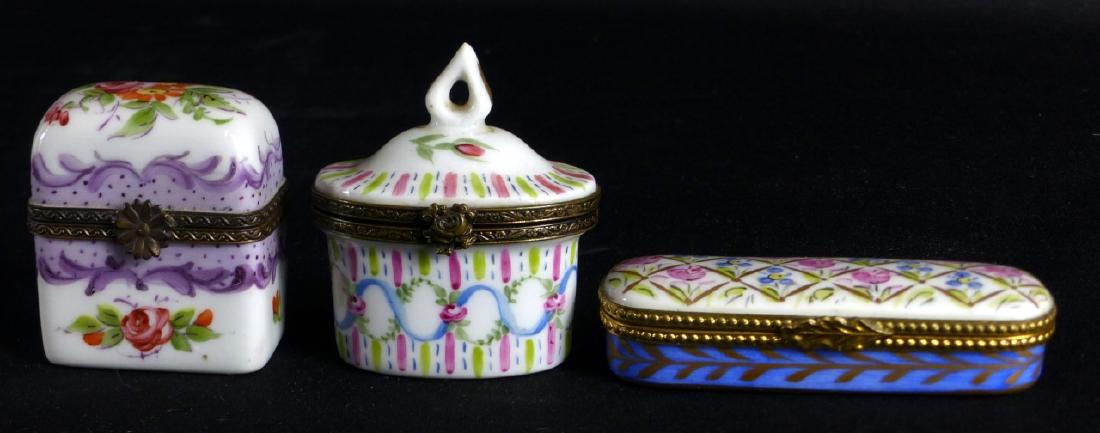 3pc LIMOGES PORCELAIN TRINKET BOXES (1 of 3)