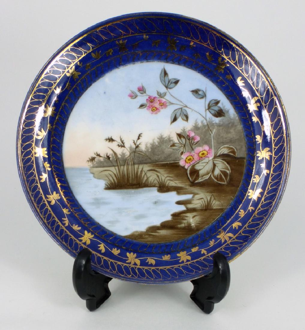 4pc HAND PAINTED PORCELAIN 'SEASONS' PLATES (1 of 9)