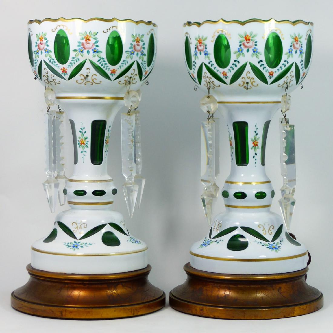 PR BOHEMIAN WHITE CUT TO GREEN LUSTER LAMPS (1 of 10)