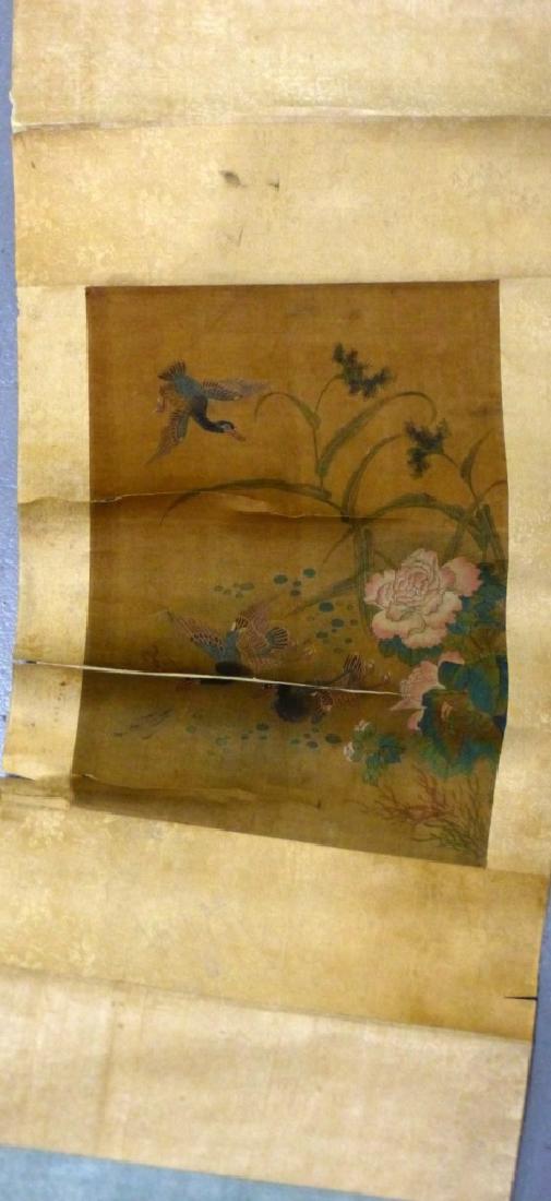 CHINESE SCROLL PAINTING BIRDS & FLOWERS (1 of 5)