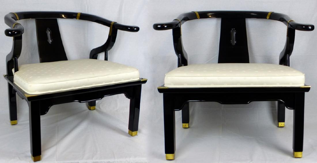 PR JAMES MONT MING BLACK LACQUER ARM CHAIR (1 of 10)