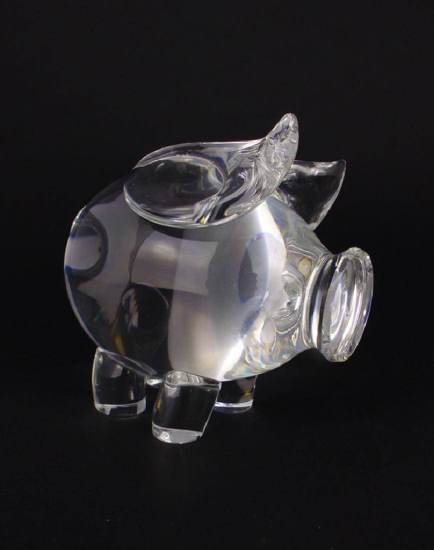 STEUBEN CRYSTAL PIGLET FIGURE (1 of 6)