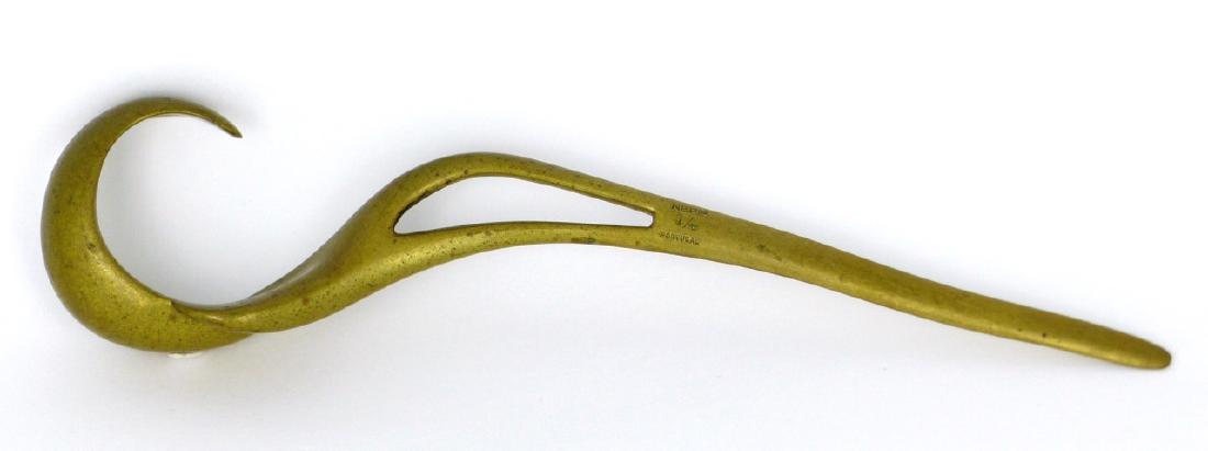 NEPIR ART NOUVEAU BRONZE LETTER OPENER (1 of 4)