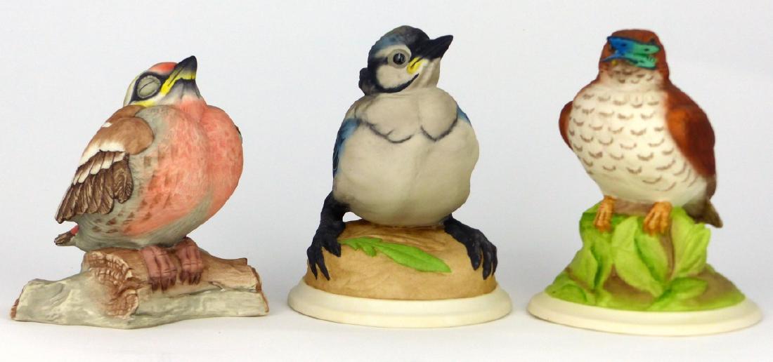 3pc BOEHEM CYGNET PORCELAIN FIGURES (1 of 8)