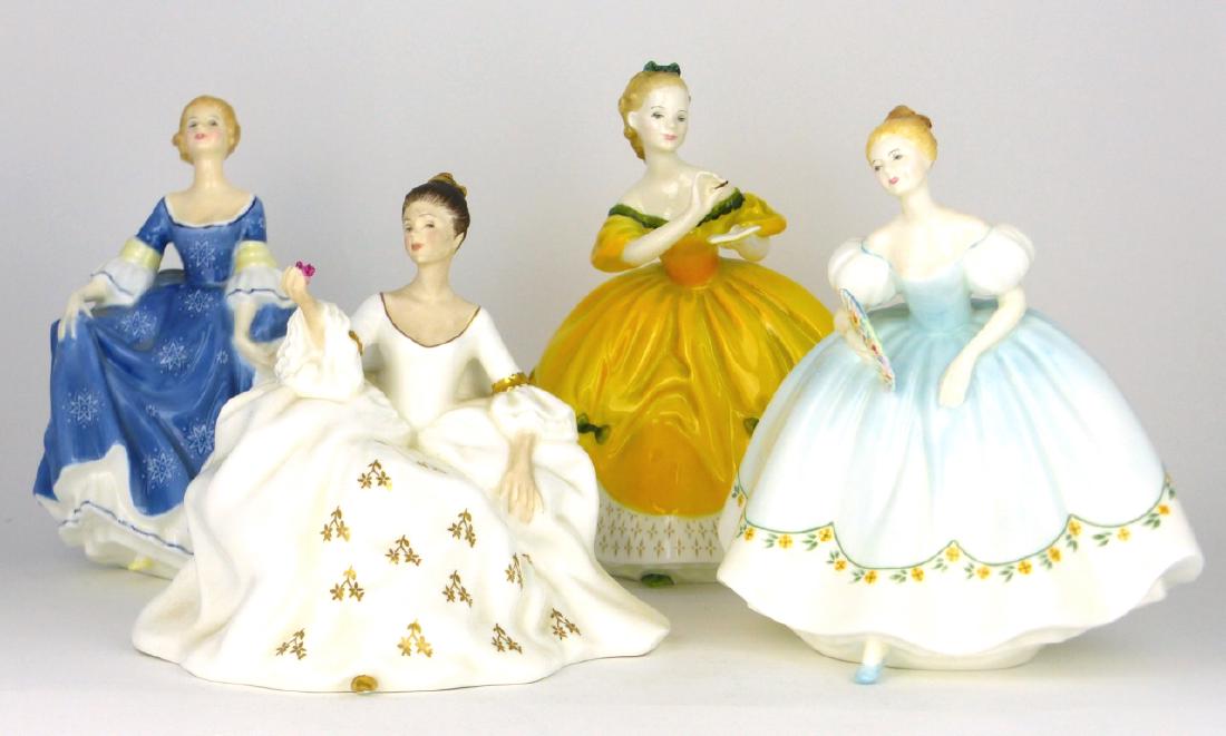 4pc ROYAL DOULTON PORCELAIN FIGURINES (1 of 11)