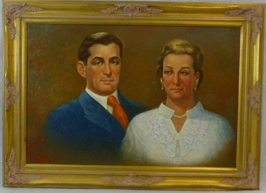 CAMILLO MASCIOLI PORTRAIT OIL PAINTING ON CANVAS (1 of 5)