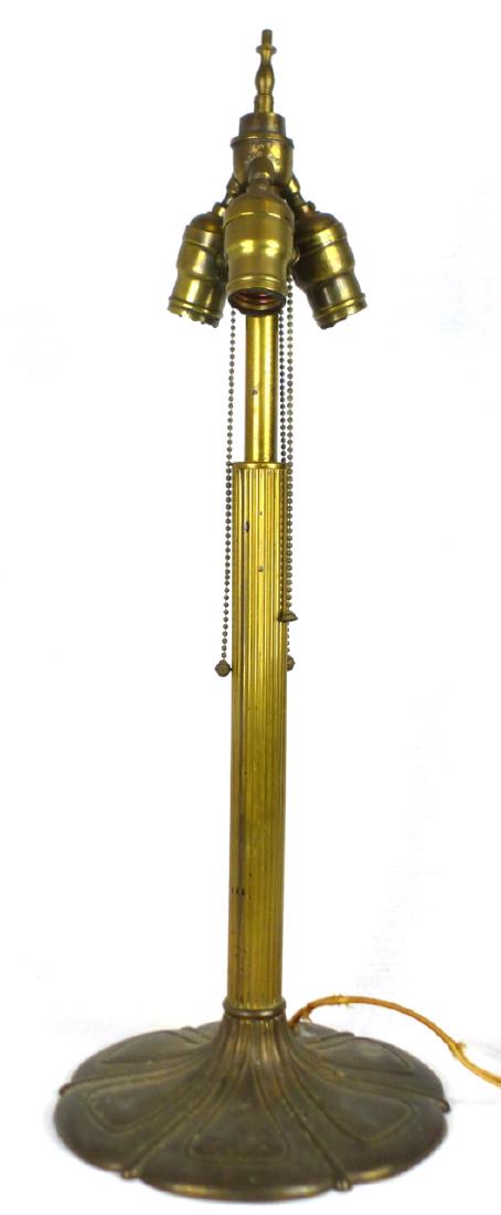 BRADLEY & HUBBARD ARTS & CRAFTS LAMP BASE SIGNED (1 of 11)