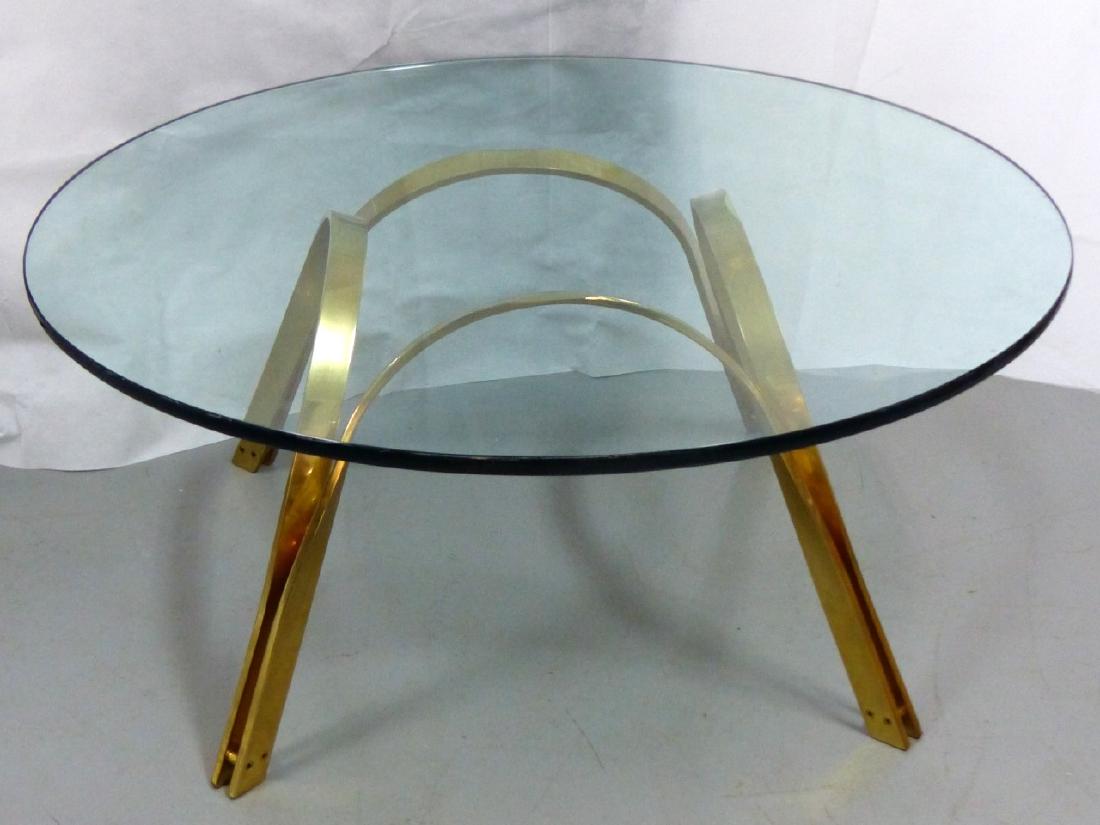 ROGER SPRUNGER FOR DUNBAR BRASS COFFEE TABLE (1 of 5)