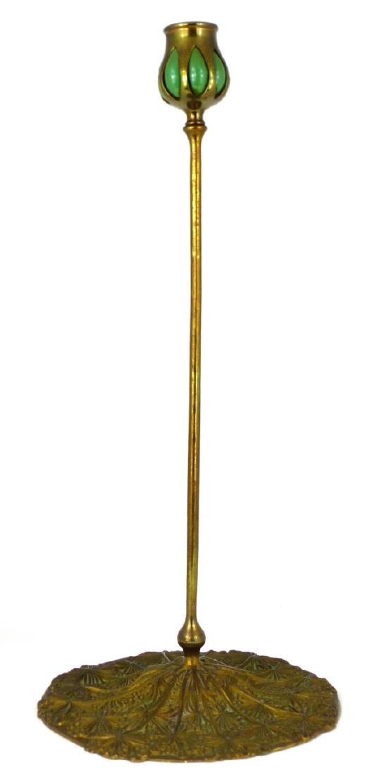 TIFFANY STUDIOS BRONZE CANDLE HOLDER (1 of 9)
