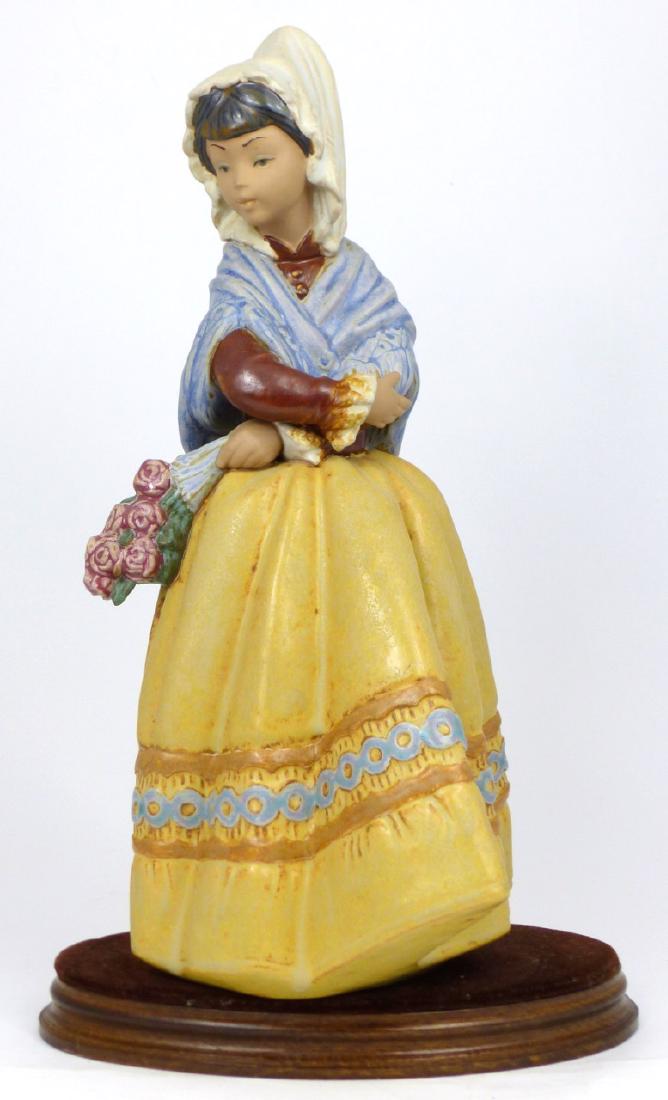 LLADRO 'COUNTRY GIRL' GRES PORCELAIN FIGURINE (1 of 5)