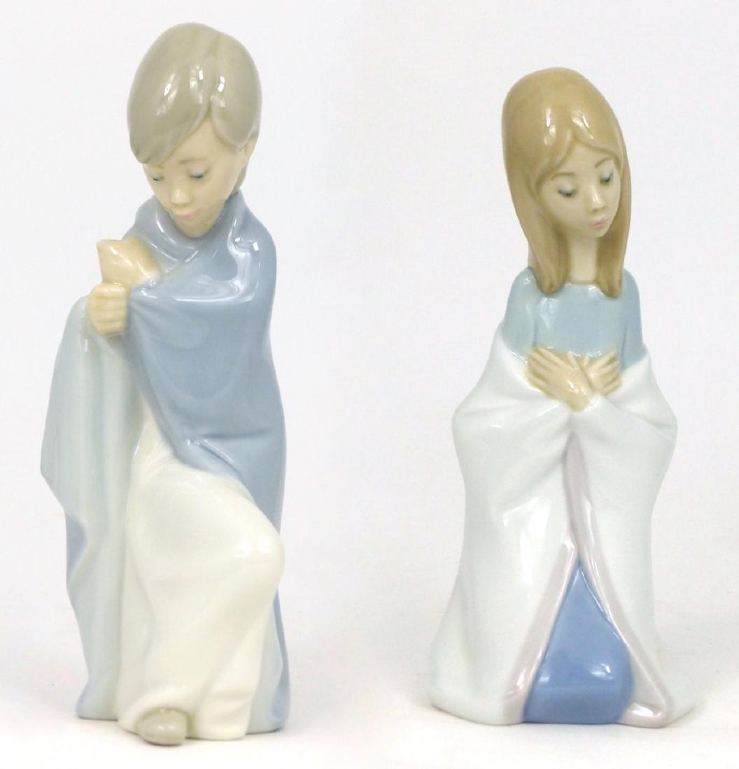 2pc LLADRO PORCELAIN NATIVITY FIGURINES (1 of 12)