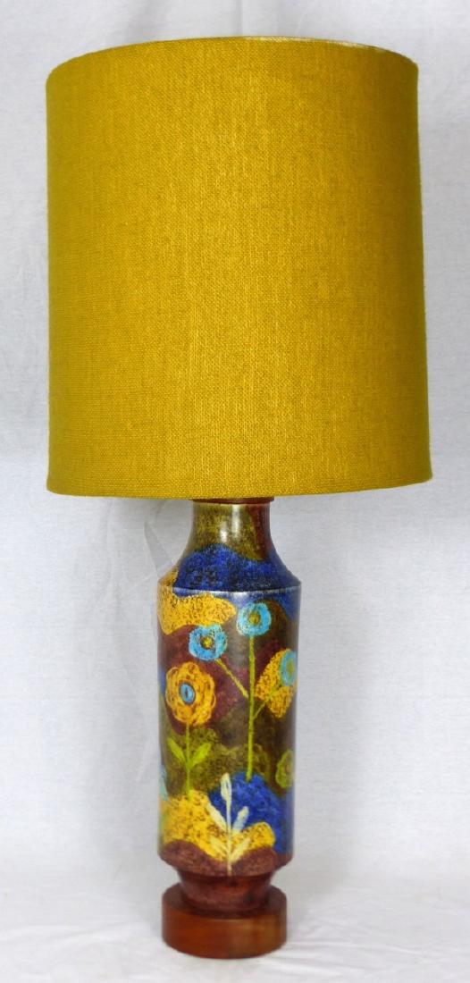 DANISH MODERN POTTERY TABLE LAMP (1 of 6)
