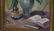 EMILE MORTIER OIL PAINTING ON CANVAS STILL LIFE - 2