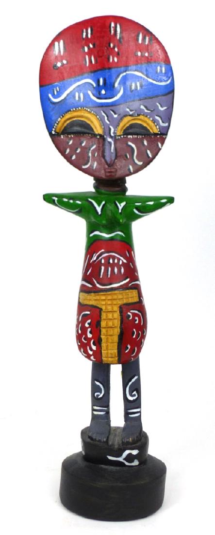 POLYCHROMED ASHANTI FERTILITY DOLL (1 of 5)