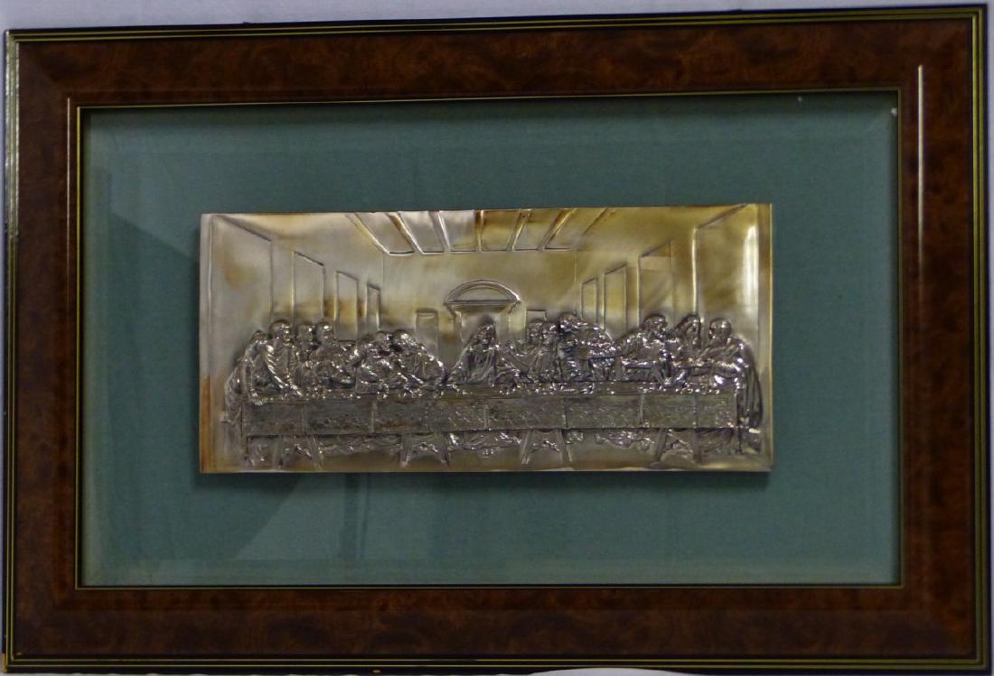 THE LAST SUPPER METAL RELIEF PLAQUE (1 of 6)