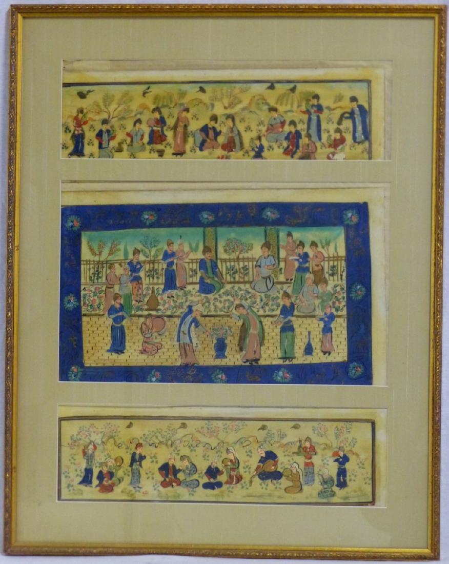 4pc PERSIAN HAND PAINTED PANELS (1 of 11)