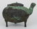 CHINESE HAN DYNASTY BRONZE TRIPOD HE KETTLE - 9