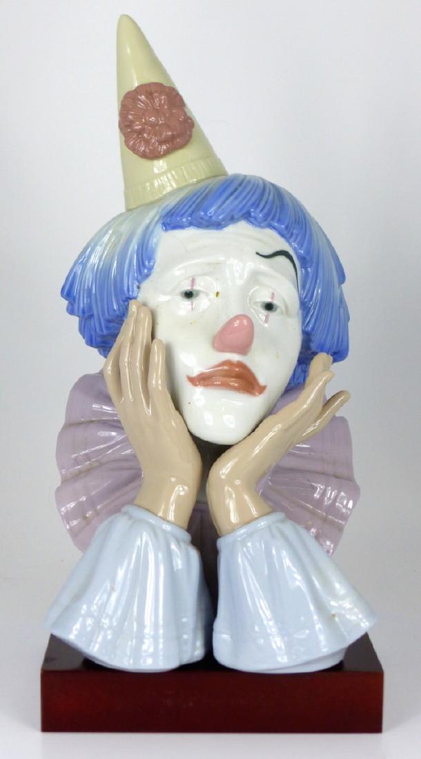 LLADRO 'CLOWN'S HEAD' PORCELAIN FIGURINE w BOX (1 of 7)