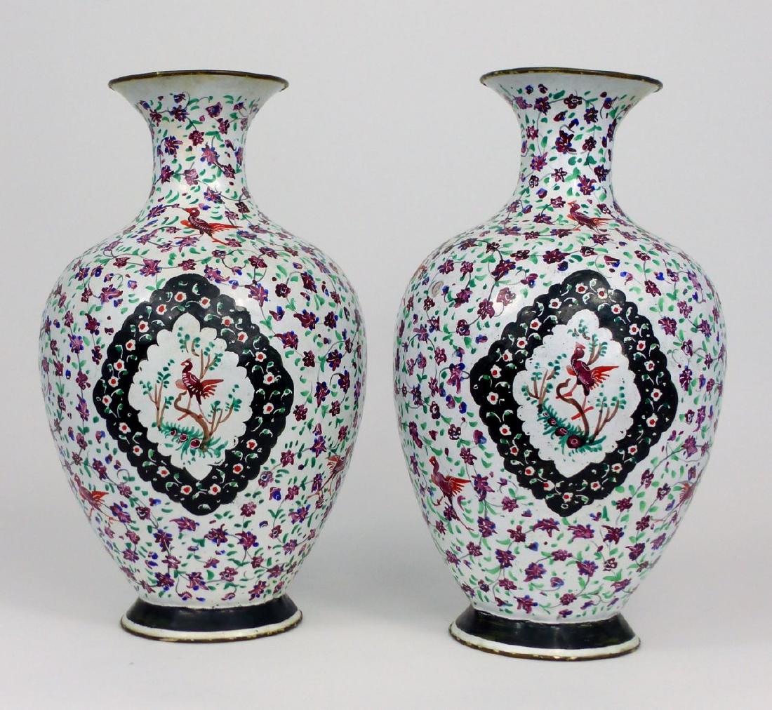 PR PERSIAN ENAMELED VASES (1 of 6)