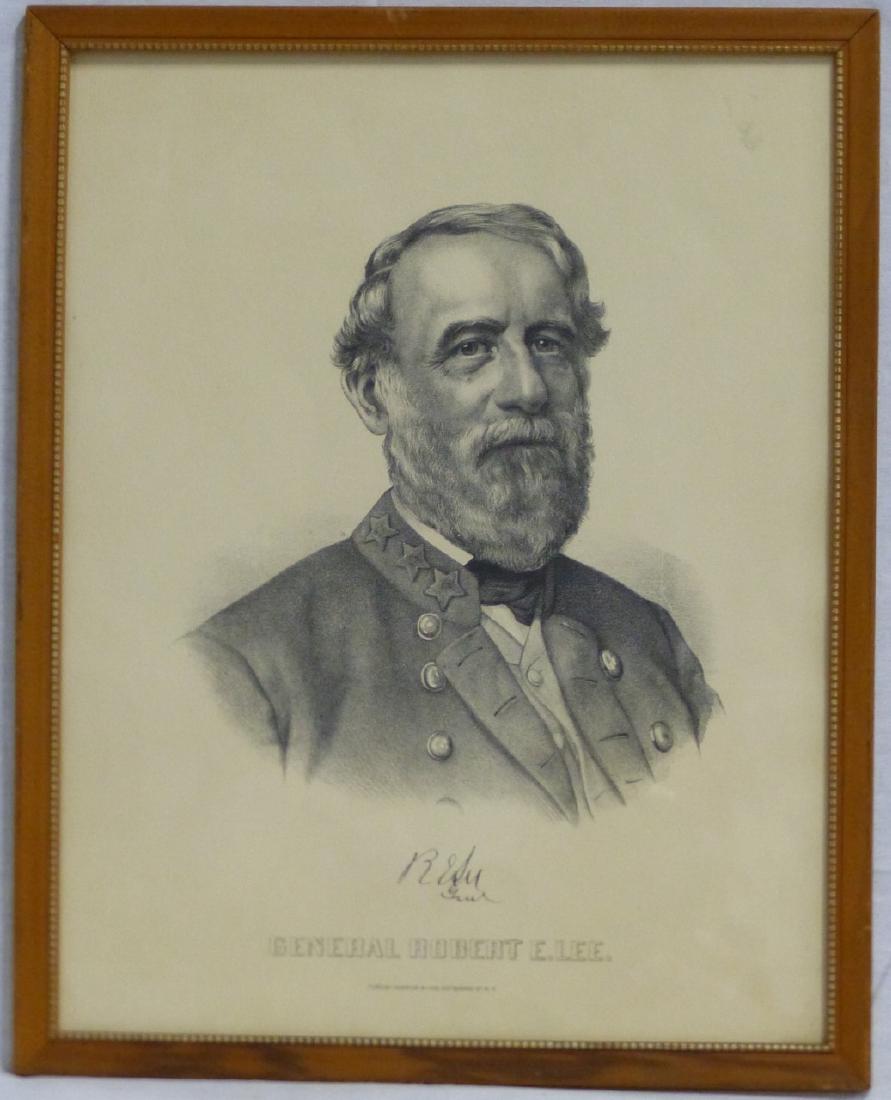 CURRIER & IVES GENERAL ROBERT E LEE ENGRAVING (1 of 4)