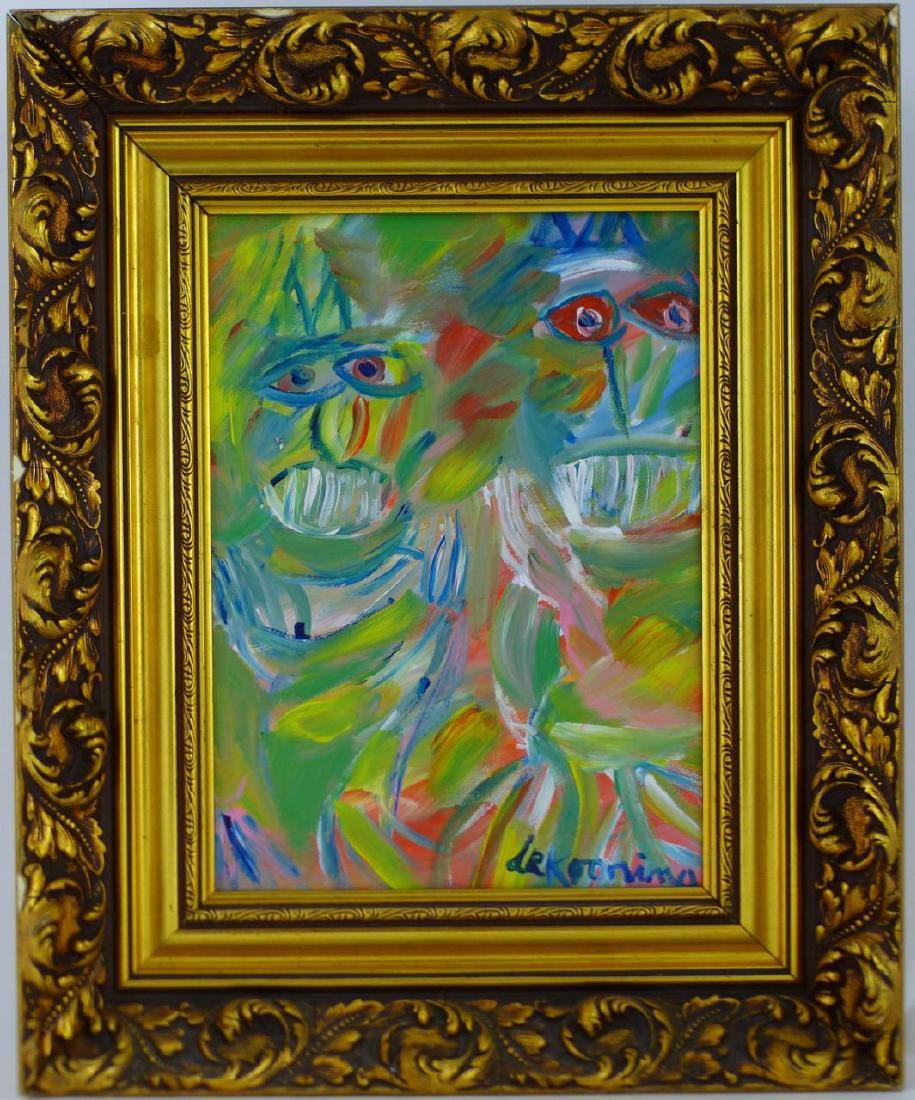 MANNER OF WILLEM DE KOONING ACRYLIC ON CANVAS (1 of 4)