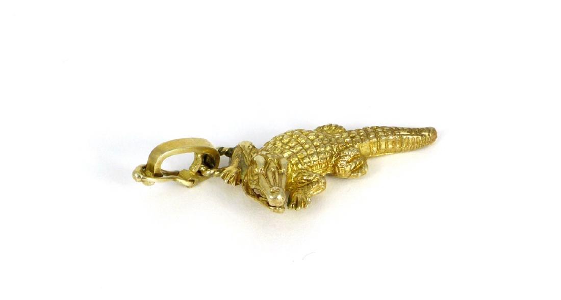 KIESELSTEIN CORD VERMEIL ALLIGATOR PENDANT / CHARM (1 of 6)