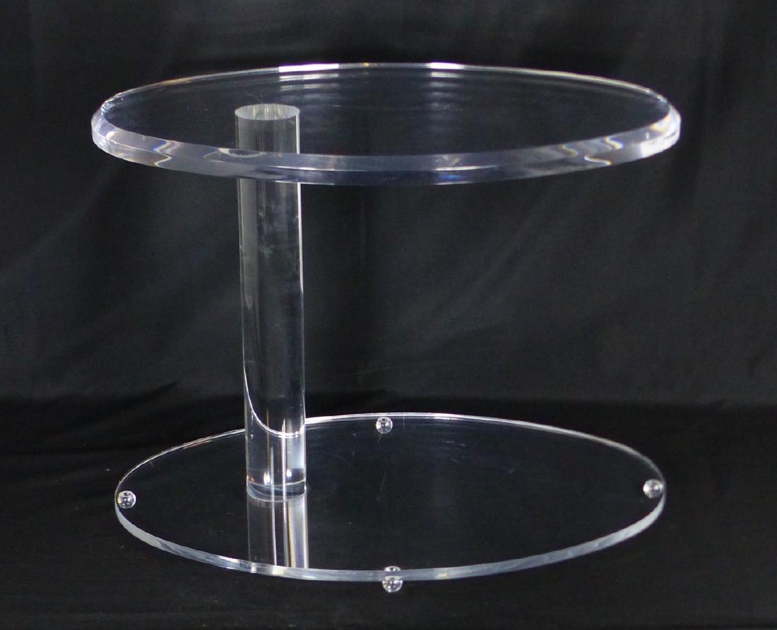 MID-CENTURY LUCITE SIDE TABLE (1 of 4)