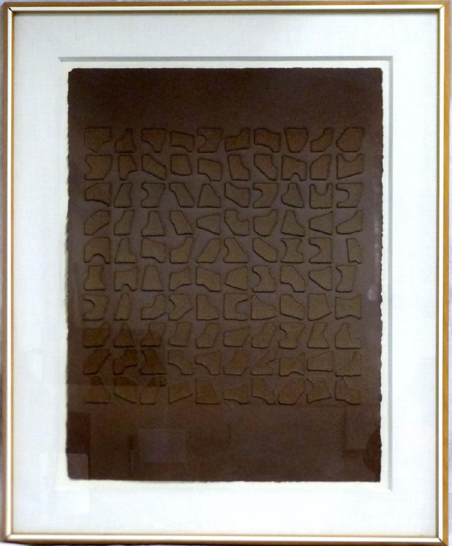 PAUL MAXWELL ABSTRACT HAND-CAST PRINT (1 of 3)