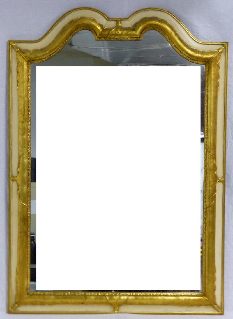 GILT & PAINTED WOOD MIRROR (1 of 2)
