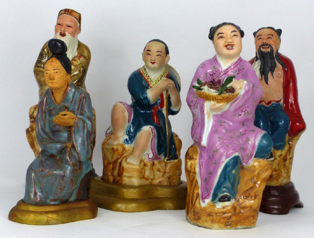 5pc CHINESE PORCELAIN FIGURES (1 of 6)