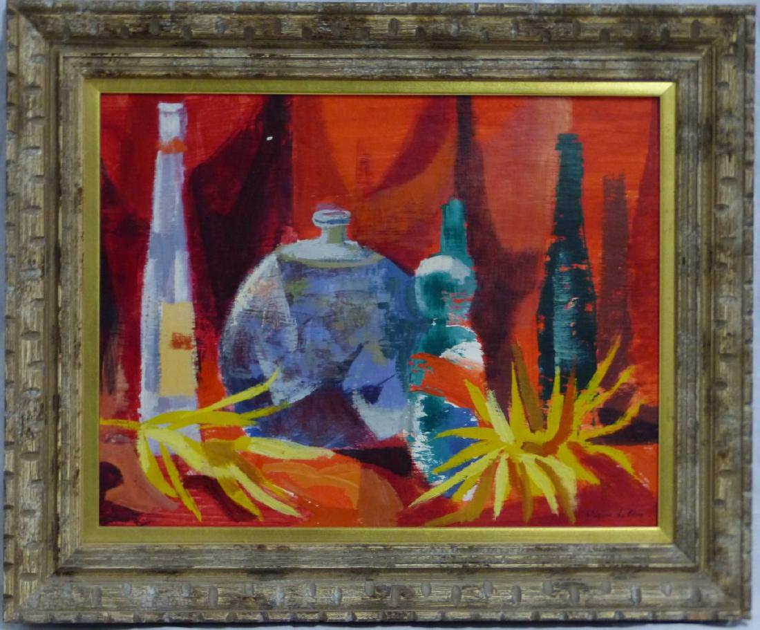 WAYNE LA COM STILL LIFE OIL PAINTING ON BOARD (1 of 4)