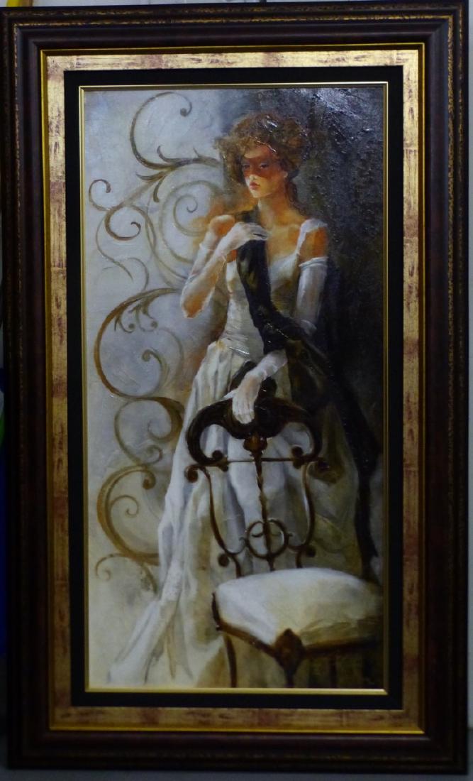 LENA SOTSKOVA 'DEBUTANT' MIXED MEDIA ON CANVAS (1 of 5)